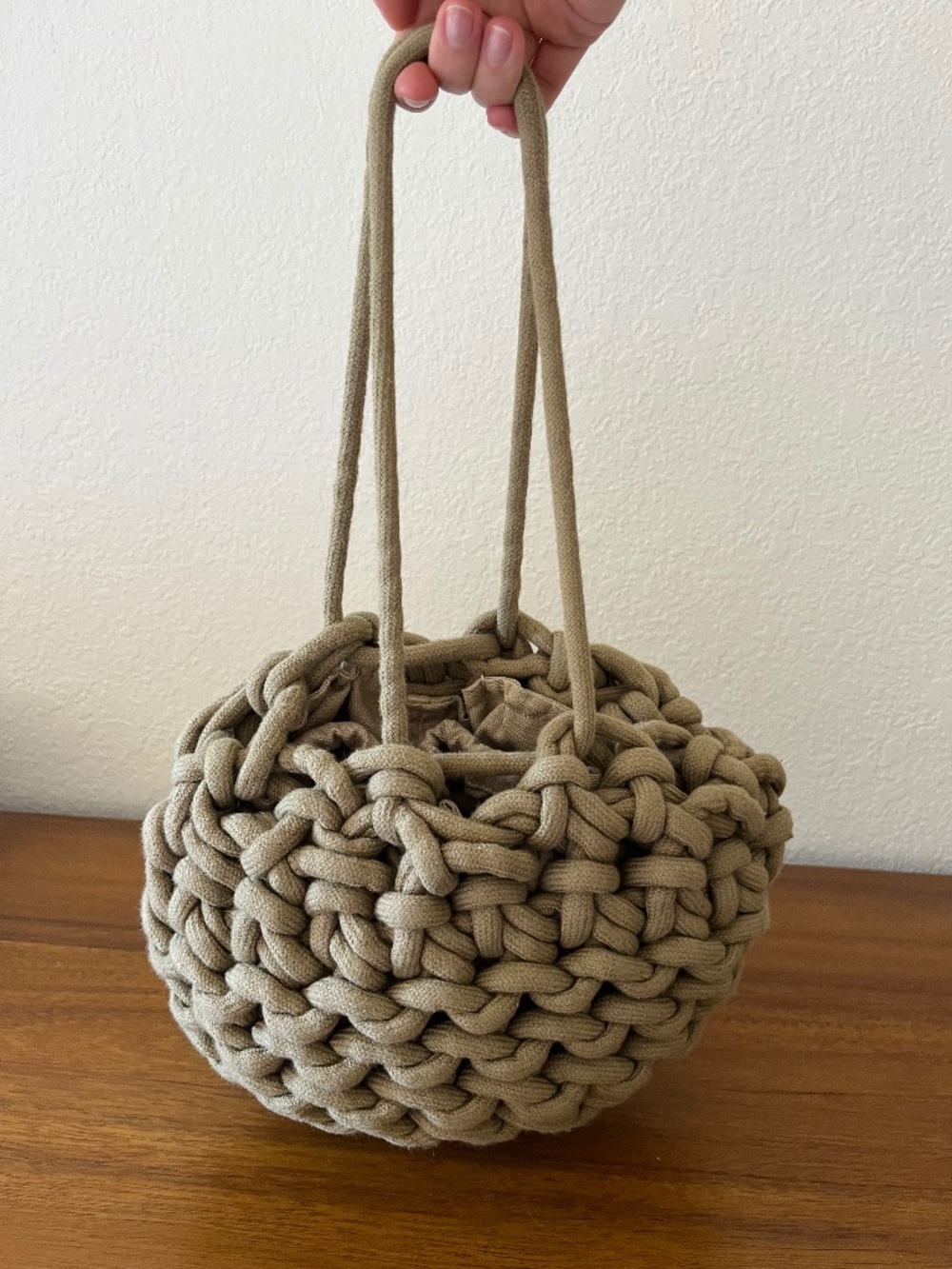 Alienina Julia Bag Organic Cotton Rope in Green
